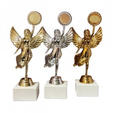 Auhinnakomplekt 3 tk. Kuldne/hõbedane/pronksine jumalanna ZU300