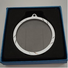 Klaasmedal metallraamis 75 mm