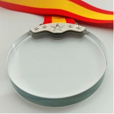 Klaasmedal 70 mm paela ja karbiga