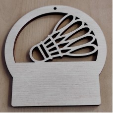 Lasergraveeritud puidust sulgpalli medal MLG22