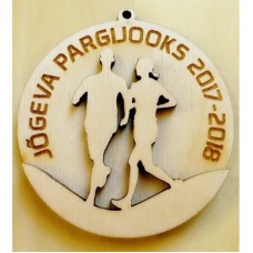 Lasergraveeritud vineerist medal 80_2 mm