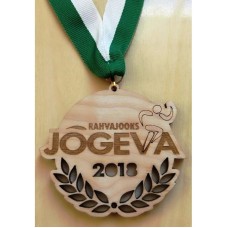 Lasergraveeritud vineerist medal 80_2 mm