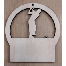 Lasergraveeritud puidust golfi medal MLG22