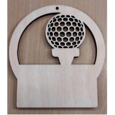 Lasergraveeritud puidust golfi medal MLG22