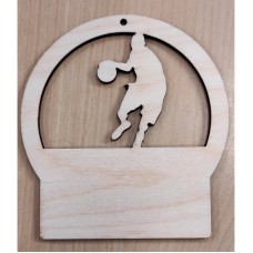 Lasergraveeritud puidust korvpalli medal MLG22