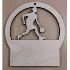 Lasergraveeritud puidust korvpalli medal MLG22