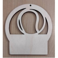 Lasergraveeritud puidust tennise medal MLG22