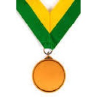 Medalipael roheline-kollane, 22 mm