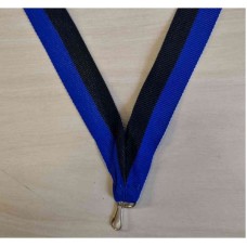 Medalipael sinine-must, 22 mm