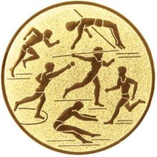 Žetoon kergejõustik 25 mm kuldne