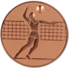 Žetoon võrkpall 25 mm kuldne A6D1