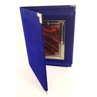 Sinisest sametist auhinnaplaat 19X25 cm