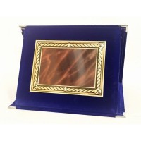 Sinisest sametist auhinnaplaat 19X25 cm