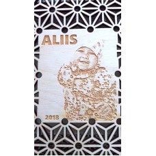 Lasergraveeringuga karp Aliis