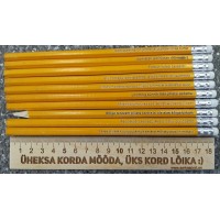 Graveeritud pliiatsite komplekt + joonlaud