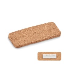 Märk, nimesilt korkmaterjalist