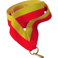 Medalipael punane-kollane, 22 mm