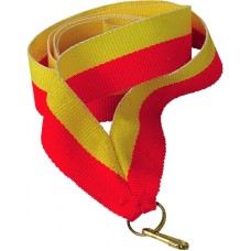 Medalipael punane-kollane, 22 mm